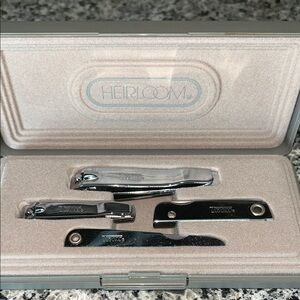 Silver Grooming Tool Set for Men by Heirloom